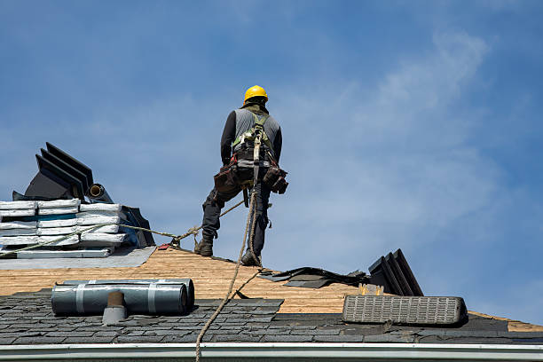 Professional Flat Roof Repair technician working in Red Bud, IL